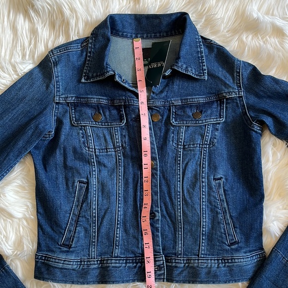NWT Lauren Ralph Lauren Blue Denim Jacket - Picture 4 of 12